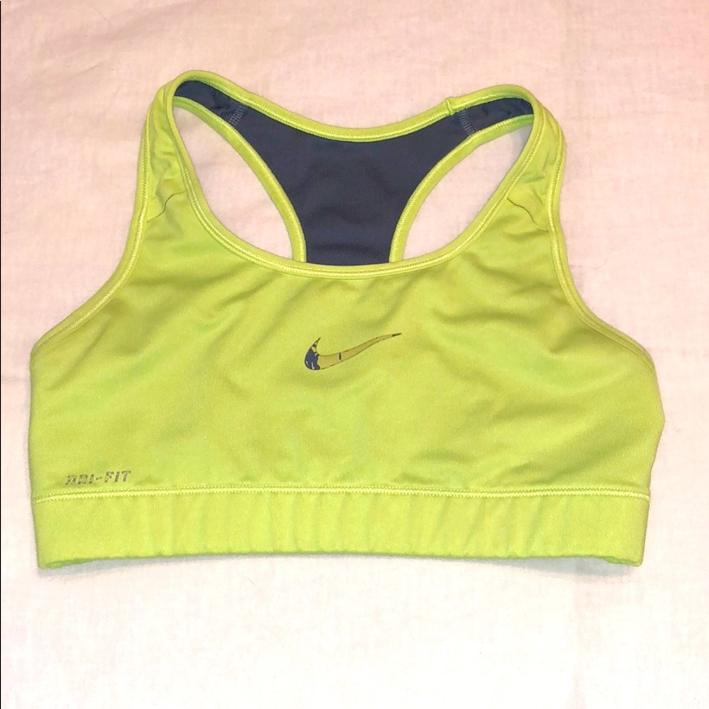 Nike Dri-Fit Sports Bra, Lemon-Lime